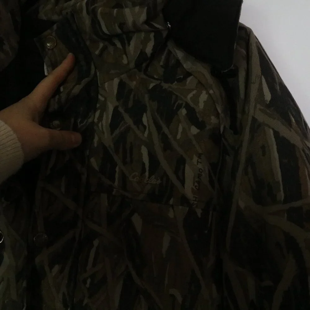 Vintage Cabelas USA Camo Hunting Jacket Men Large Whitetail Goretex Heavy Weight - Picture 6 of 10
